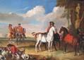unknow artist Horses and Hunter China oil painting art